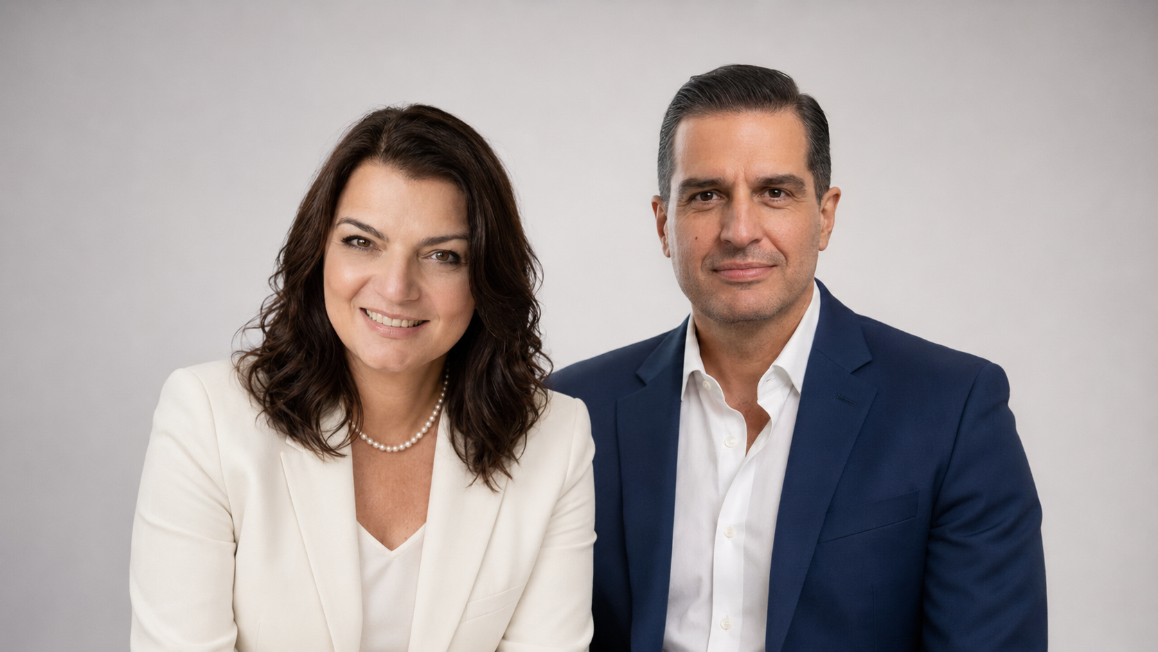 María Rita Pugliese y Orlando Medina, agentes de seguros de Vida y Salud